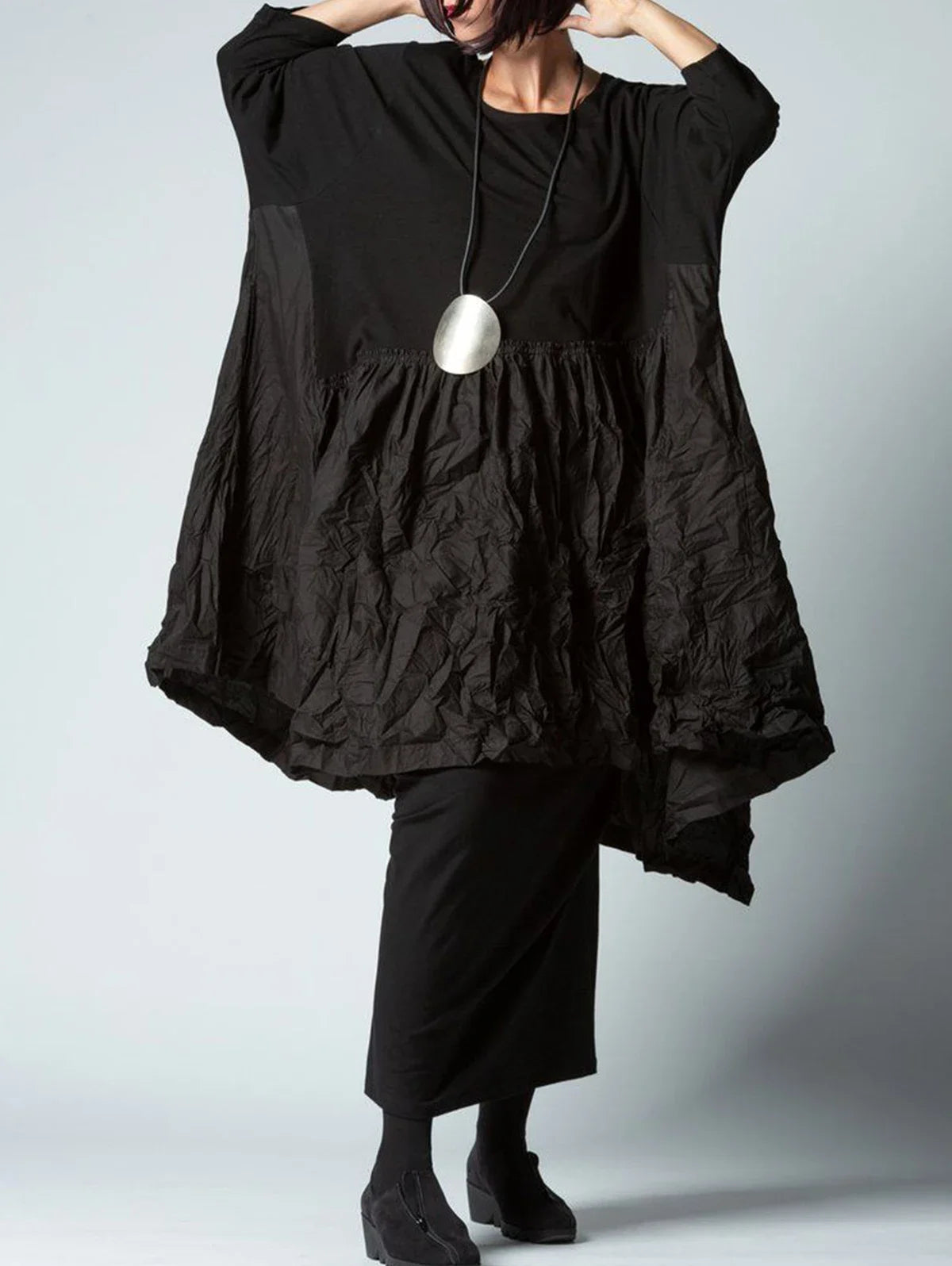 Spring Summer Solid Color Dress 2025 Women Vintage Asymmetrical Hem Sundress Female Mujer Loose Shirt Dress Vestidos Robe Femme