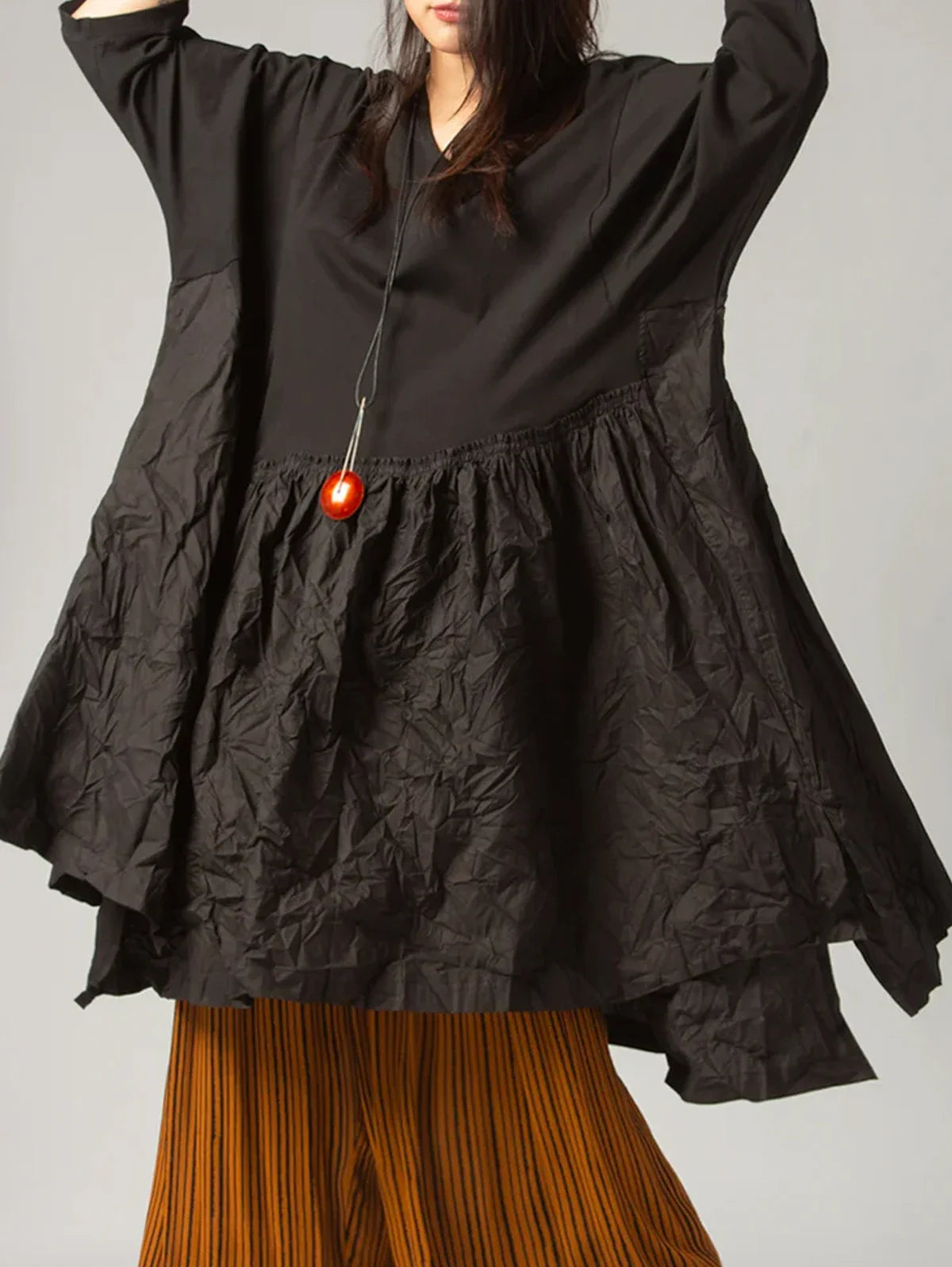 Spring Summer Solid Color Dress 2025 Women Vintage Asymmetrical Hem Sundress Female Mujer Loose Shirt Dress Vestidos Robe Femme